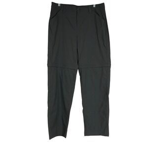 Eddie Bauer Women's Convertible Hiking Pants Zip Off Legs Dark Gray Size 12